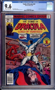 Auction Highlight: Tomb of Dracula #63 9.6 Off-White to White