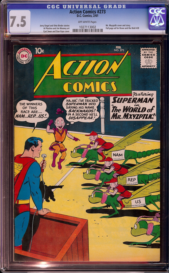 Action Comics #273 CGC 7.5 ow