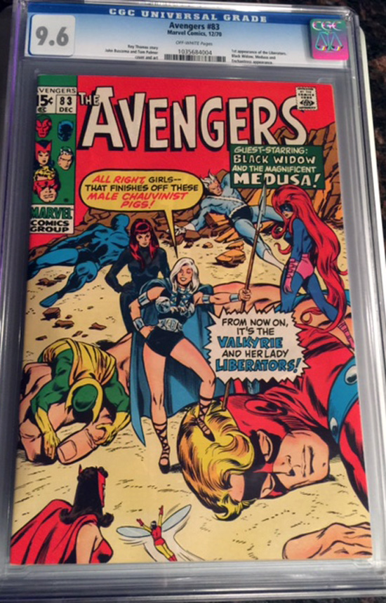 Avengers #83 CGC 9.6 ow