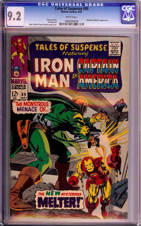 Tales of Suspense #89 CGC 9.2 w