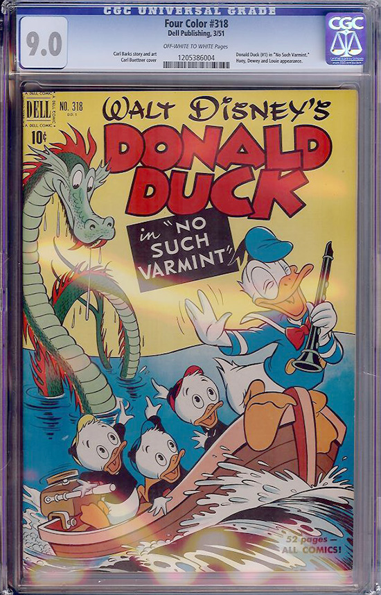 Four Color #318 CGC 9.0 ow/w