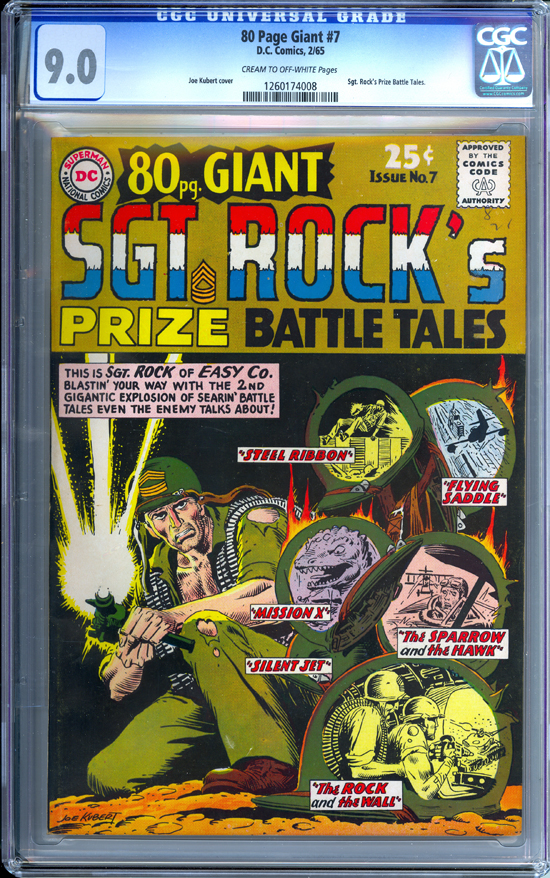 80 Page Giant #7 CGC 9.0 cr/ow