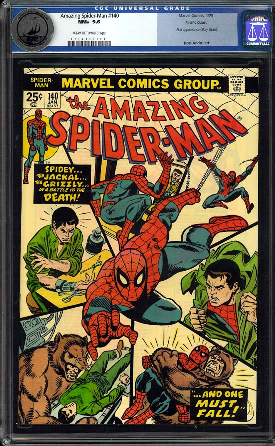 Amazing Spider-Man #140 CGC 9.6 ow/w Pacific Coast