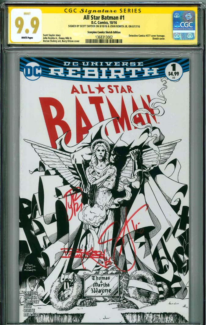 Batman #1 CGC 9.9 w CGC Signature SERIES