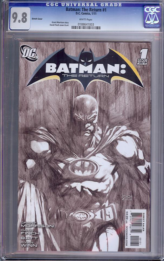 Batman: The Return #1 CGC 9.8 w Sketch Cover