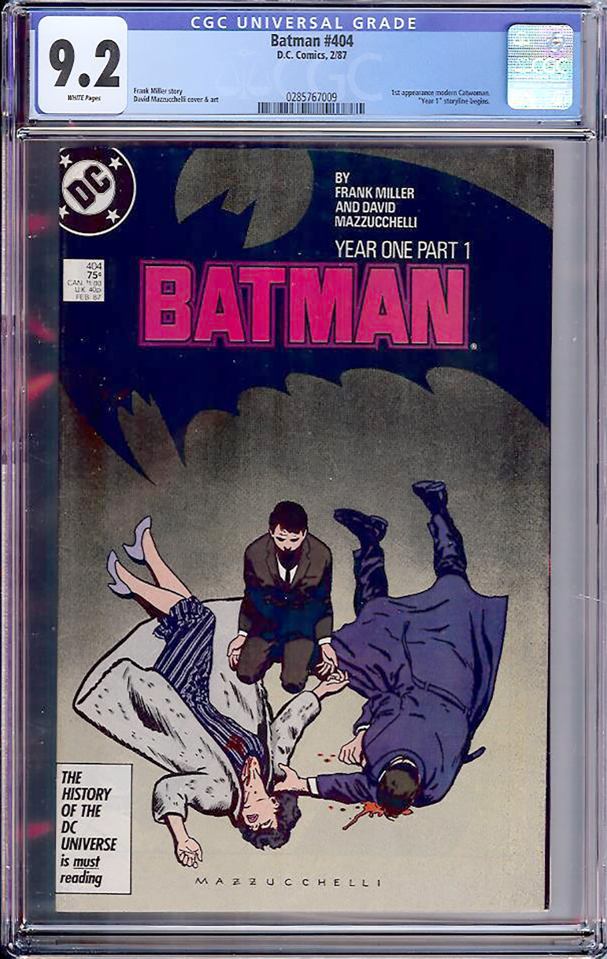 Batman #404 CGC 9.2 w