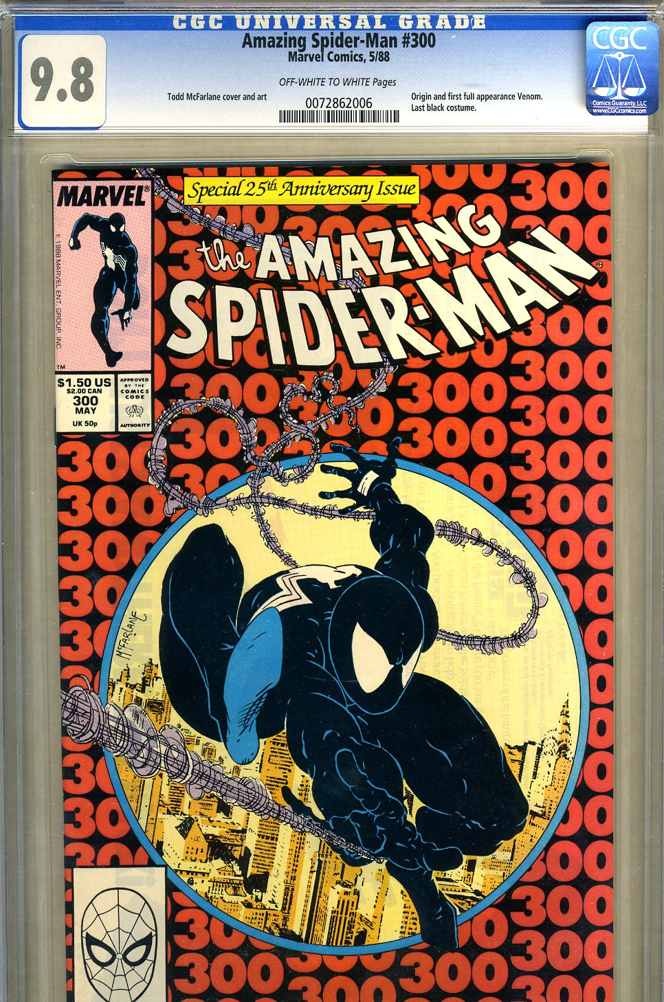 Amazing Spider-Man #300 CGC 9.8 ow/w