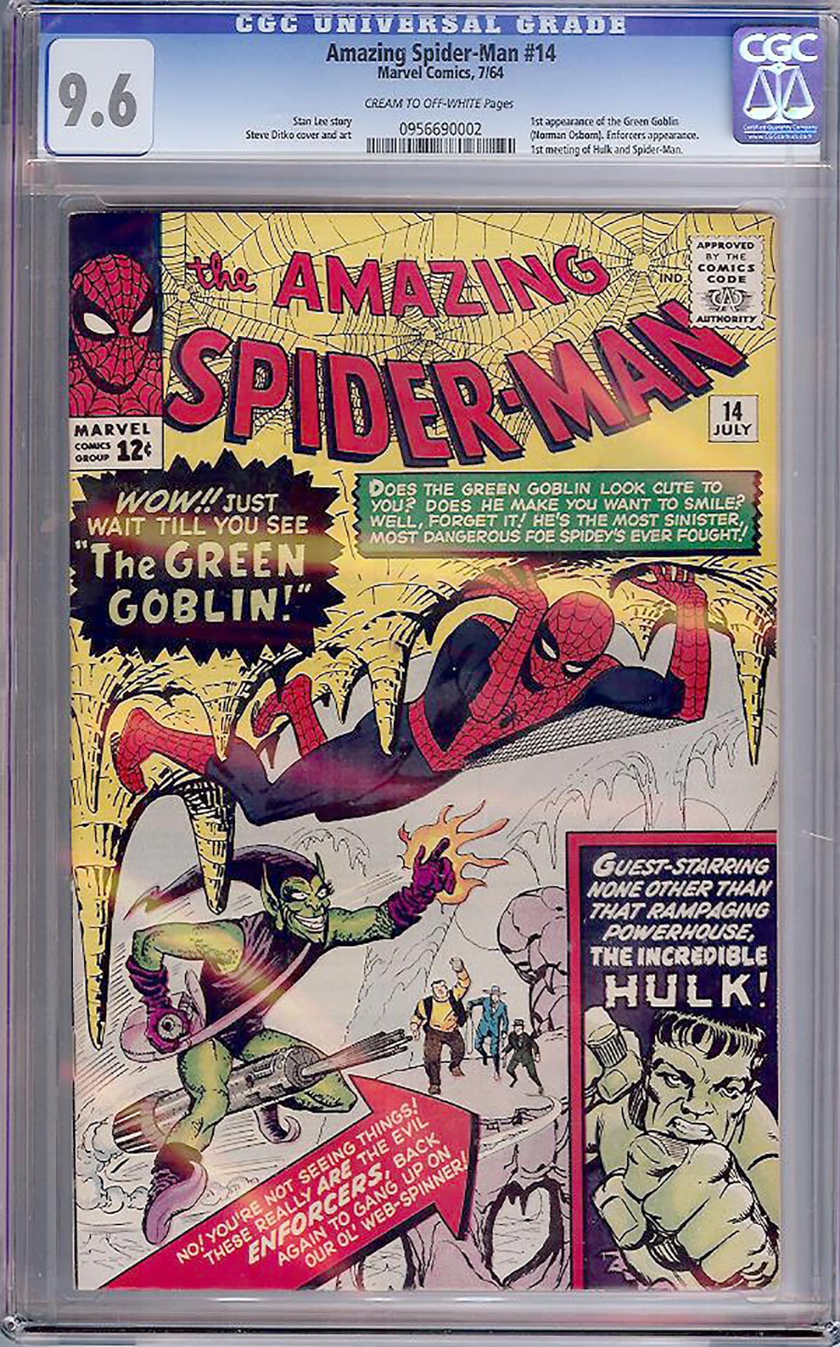 Amazing Spider-Man #14 CGC 9.6 cr/ow