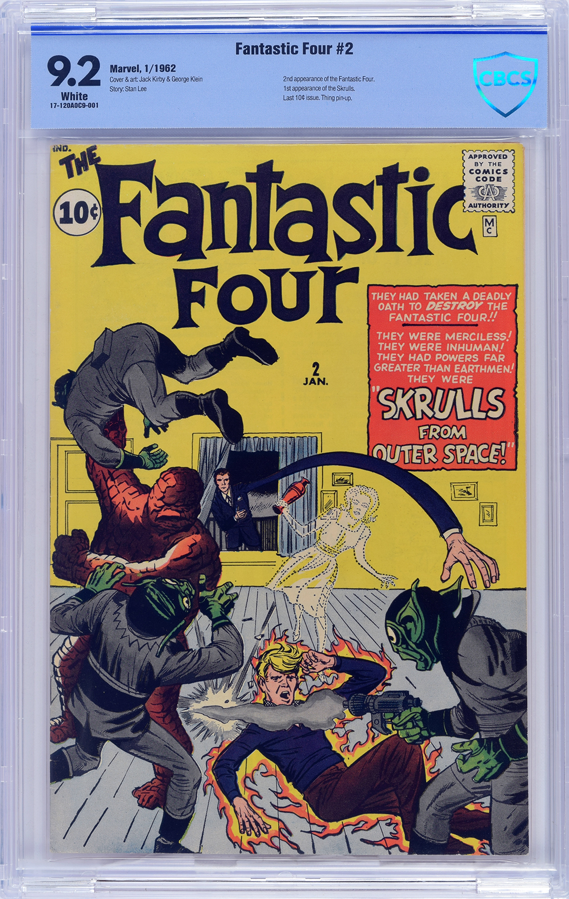 Fantastic Four #2 CBCS 9.2 w