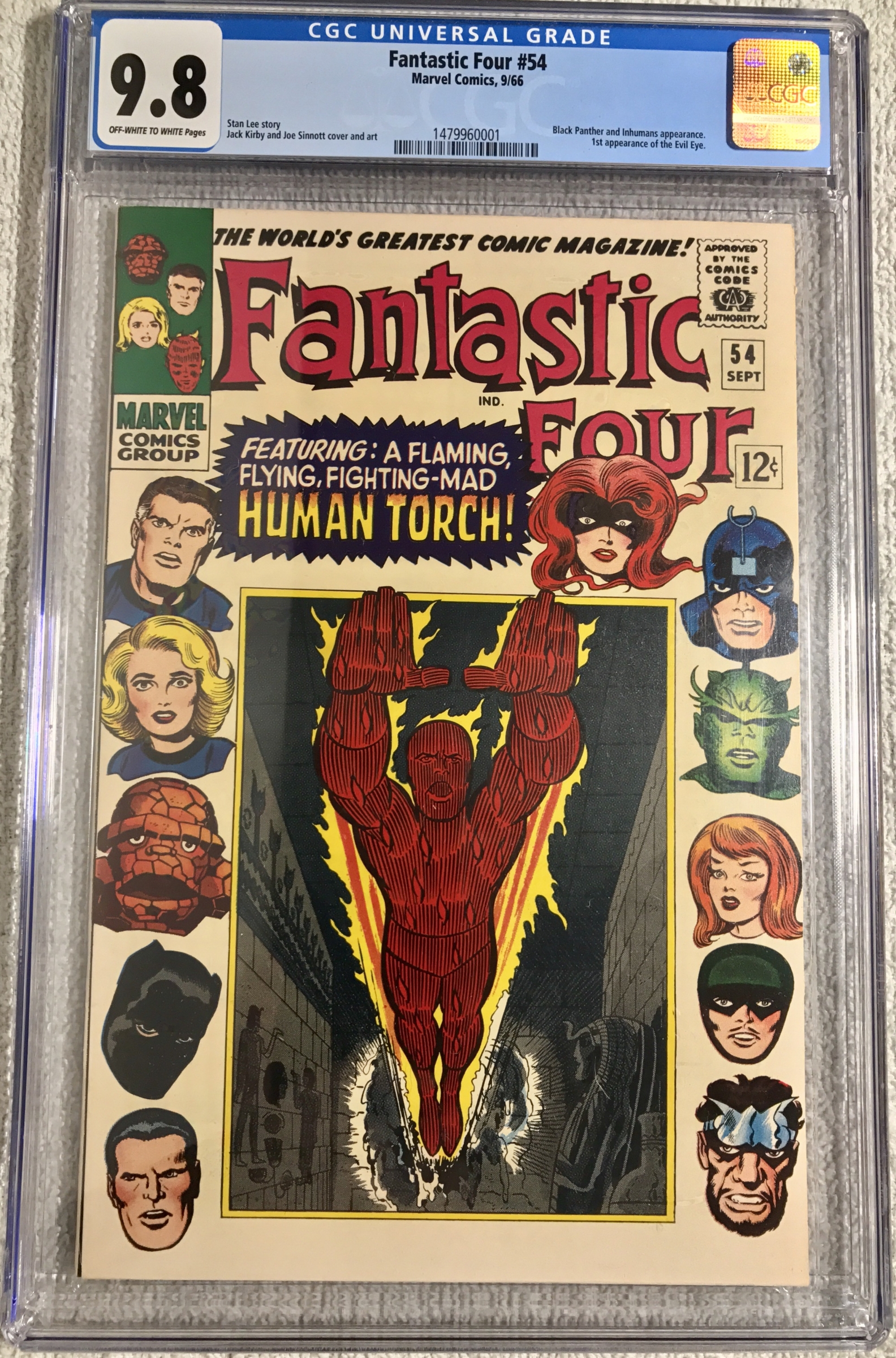 Fantastic Four #54 CGC 9.8 ow/w