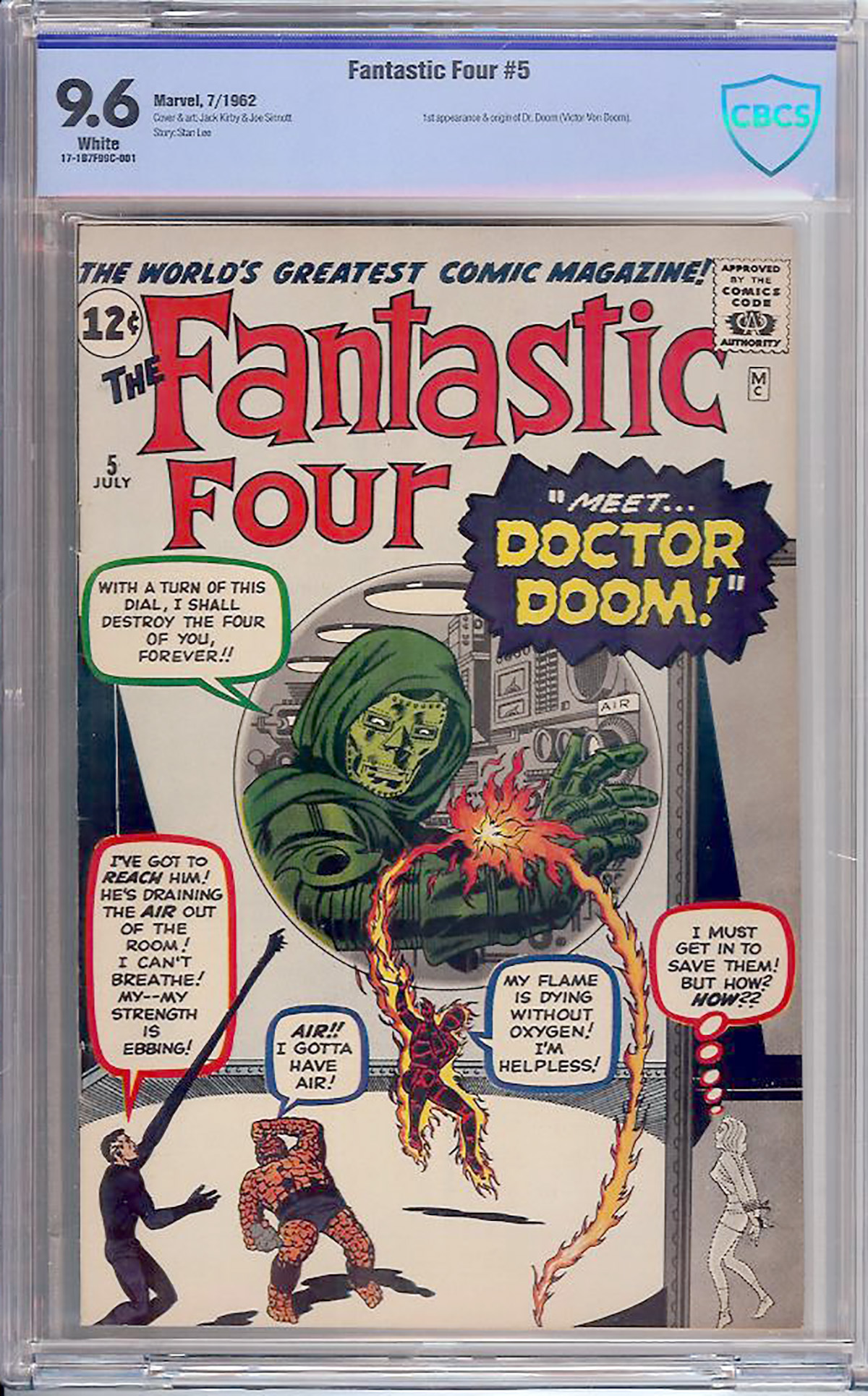 Fantastic Four #5 CBCS 9.6 w