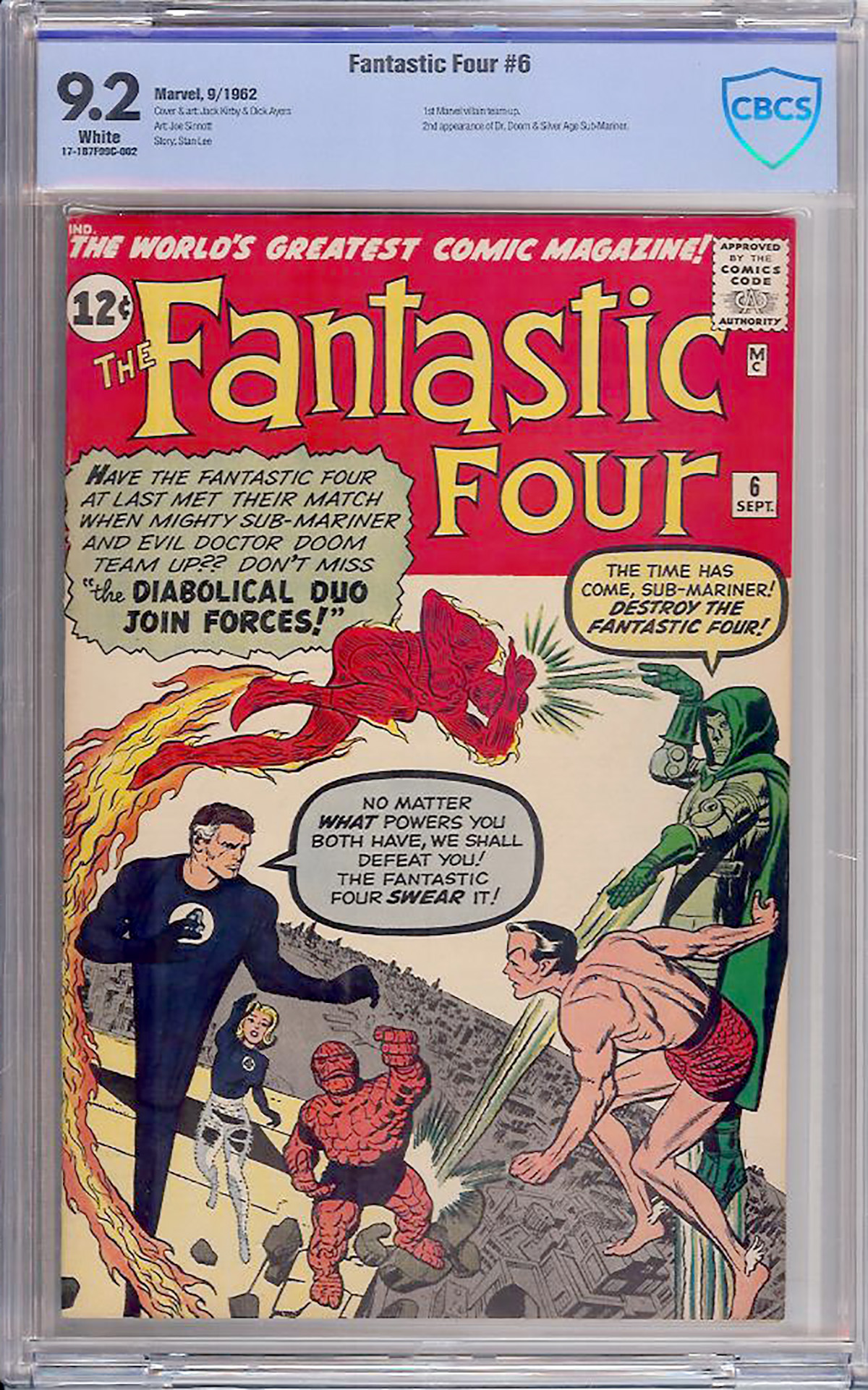Fantastic Four #6 CBCS 9.2 w