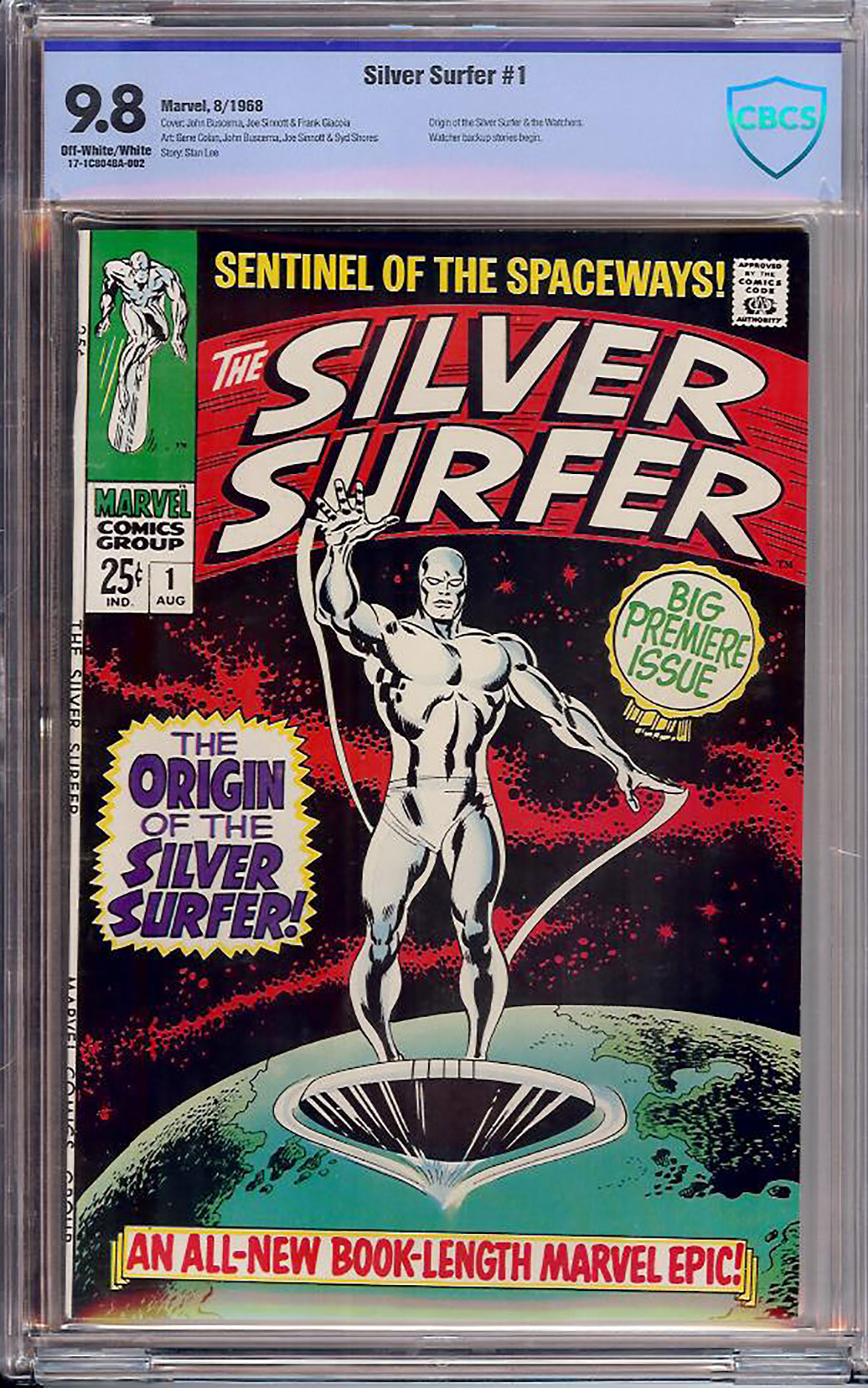 Silver Surfer #1 CBCS 9.8 ow/w