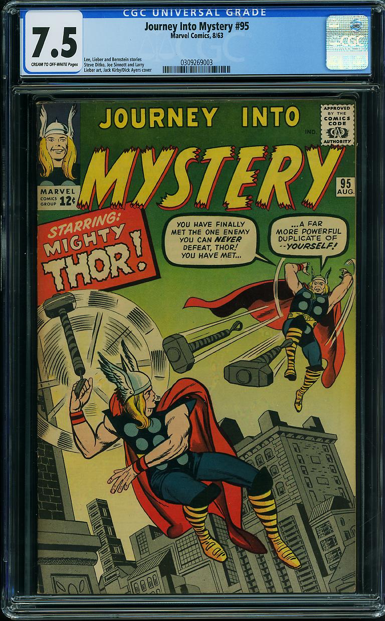 Journey Into Mystery #95 CGC 7.5 cr/ow