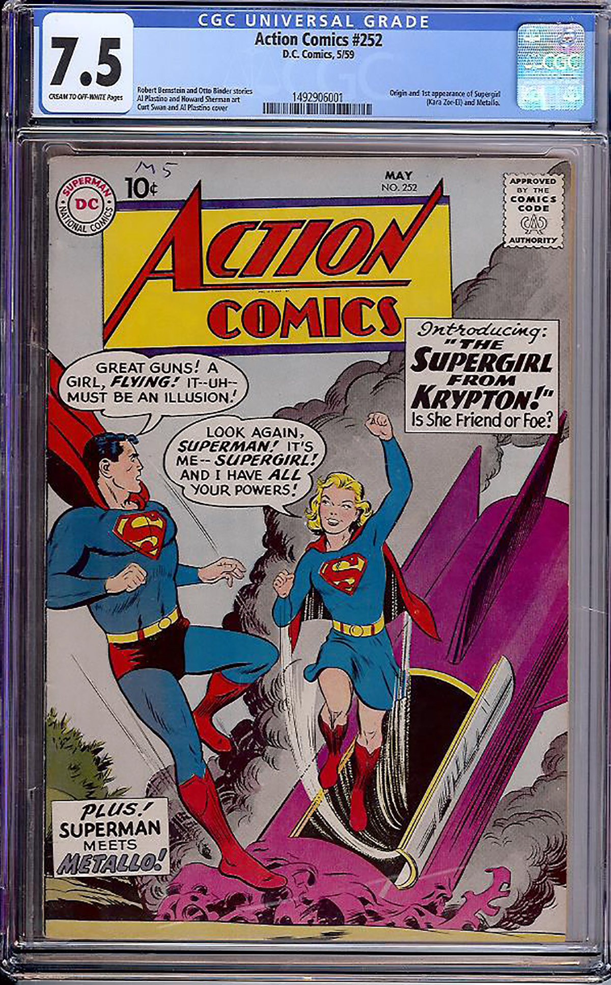 Action Comics #252 CGC 7.5 cr/ow