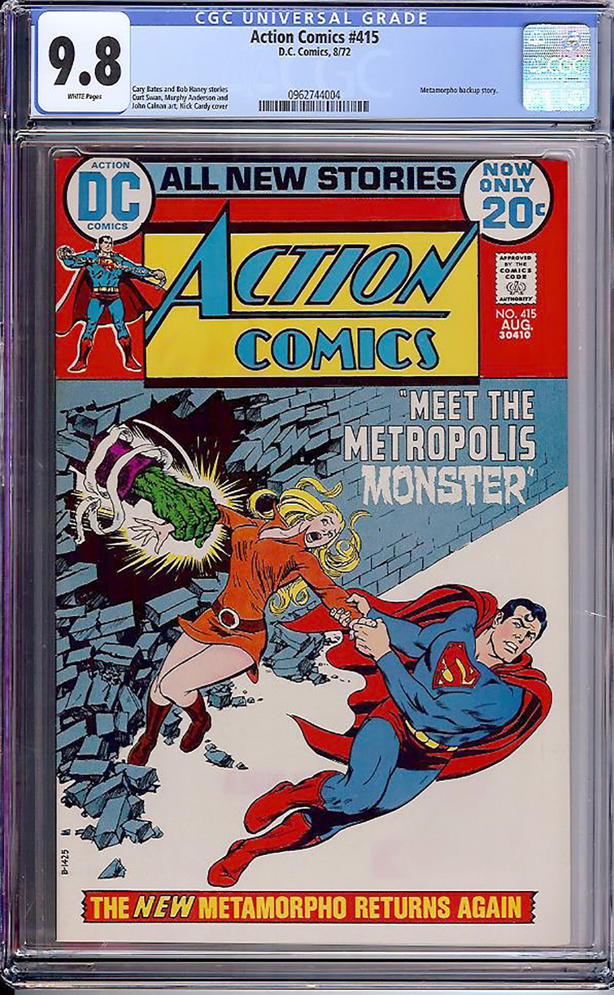 Action Comics #415 CGC 9.8 w