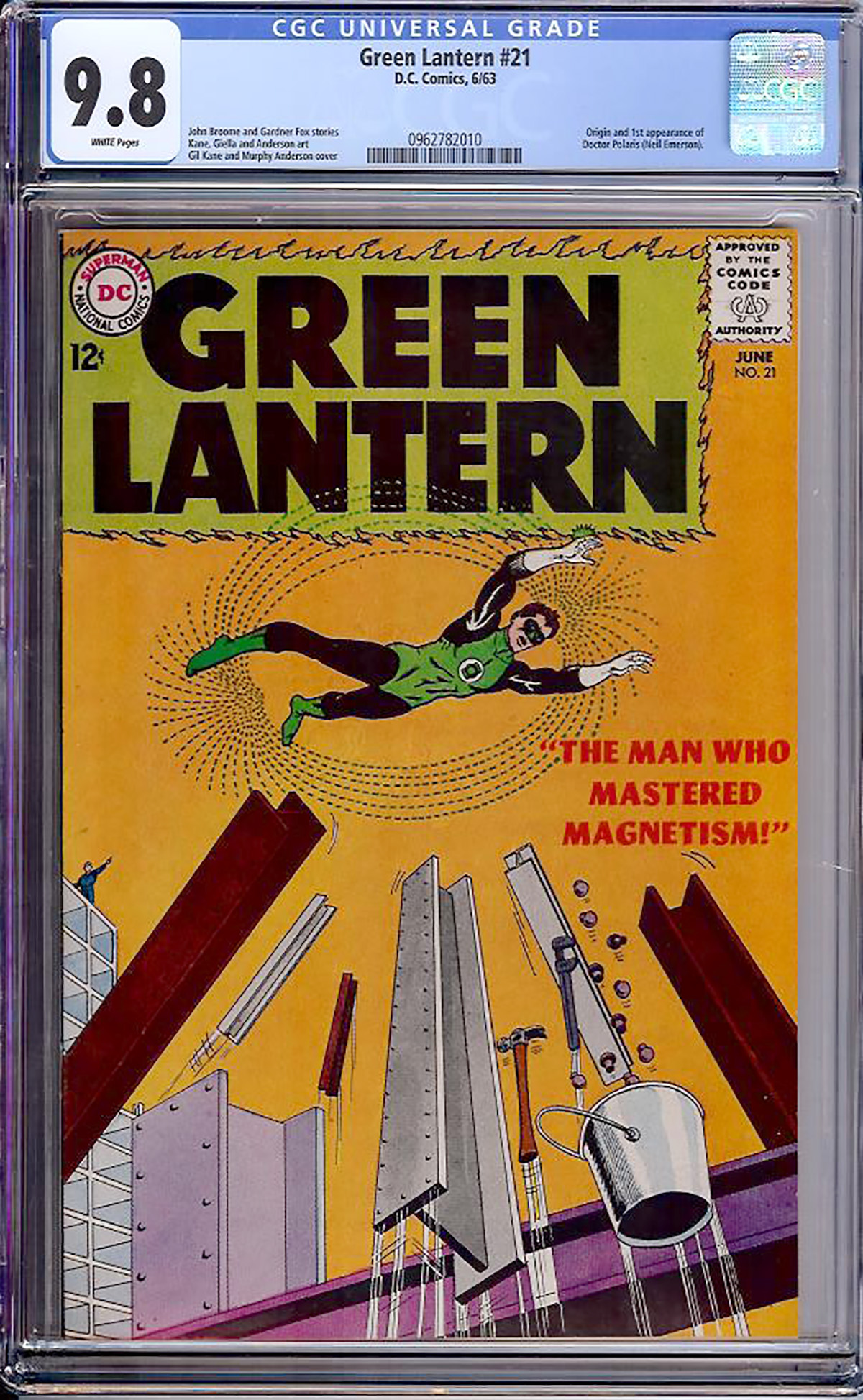 Green Lantern #21 CGC 9.8 w