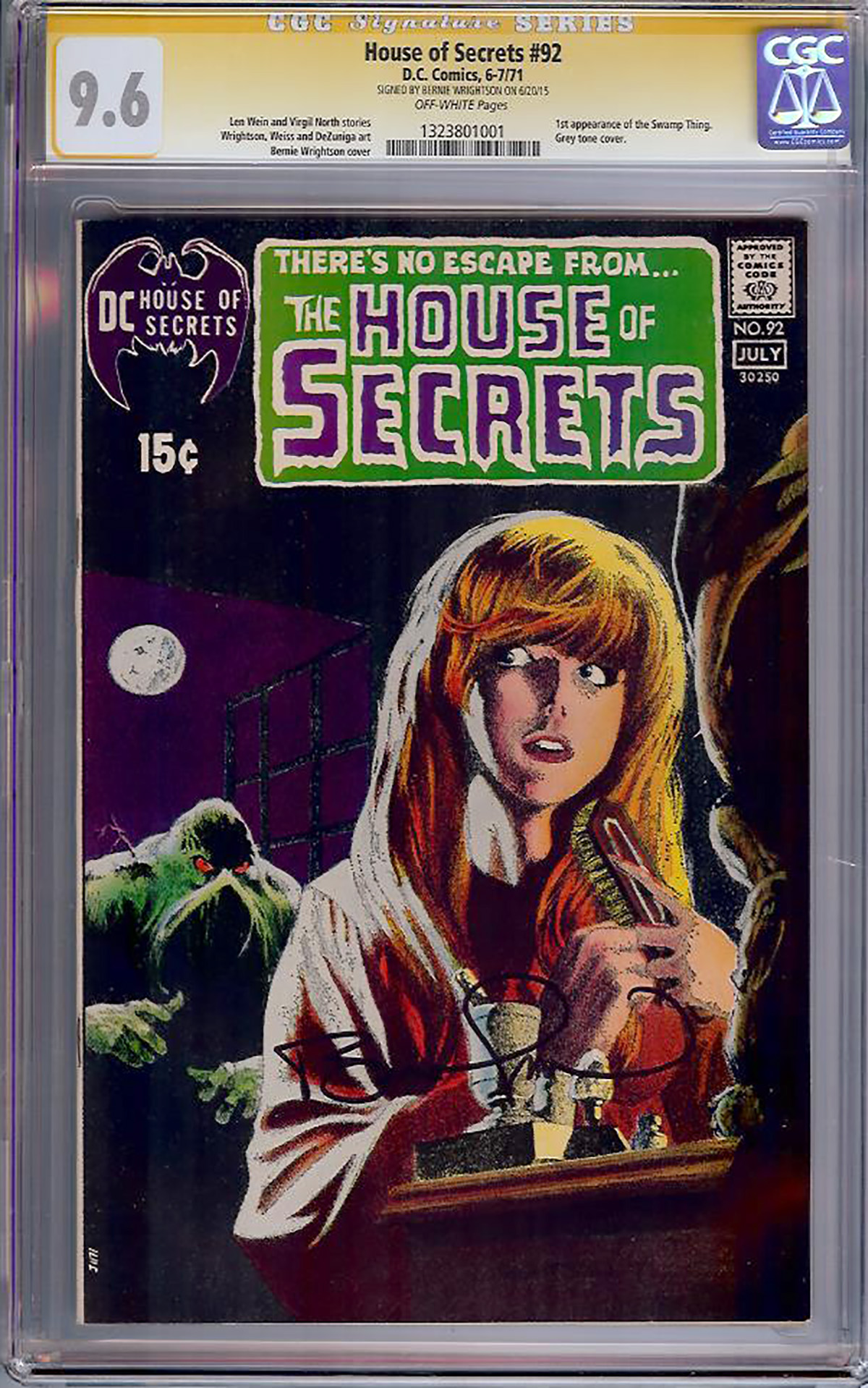 House of Secrets #92 CGC 9.6 ow CGC Signature SERIES