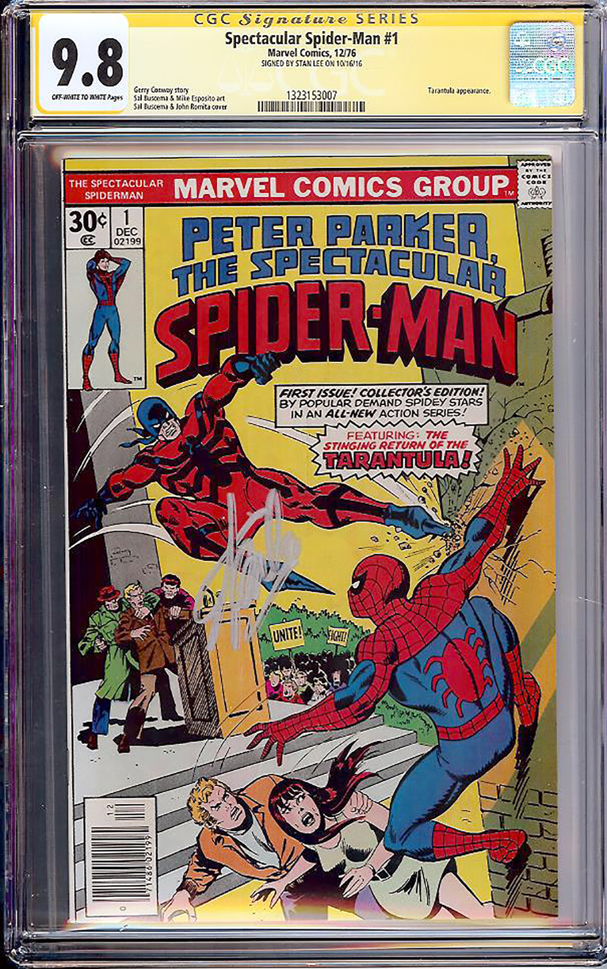 Spectacular Spider-Man #1 CGC 9.8 ow/w CGC Signature SERIES