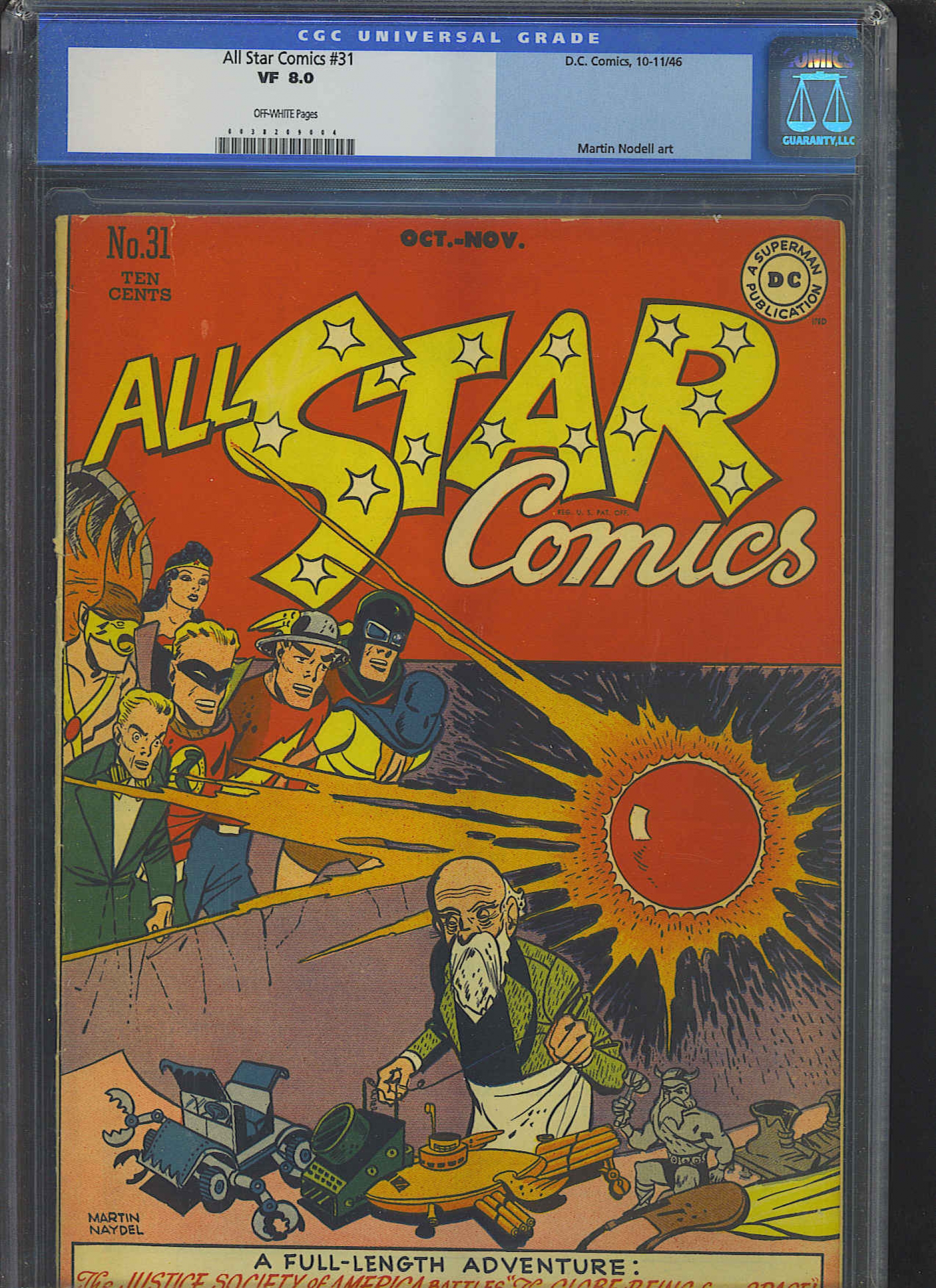 All Star Comics #31 CGC 8.0 ow