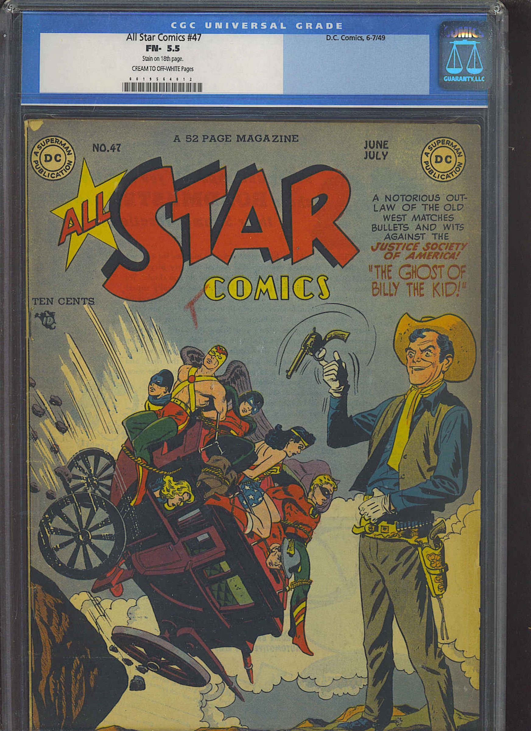 All Star Comics #47 CGC 5.5 cr/ow