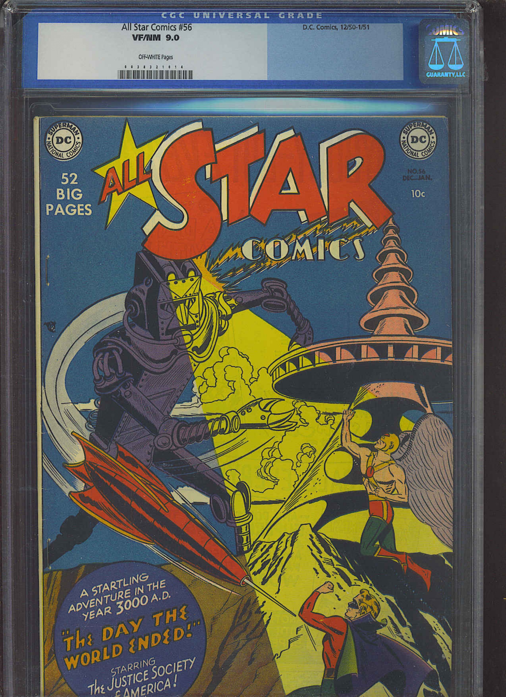 All Star Comics #56 CGC 9.0 ow