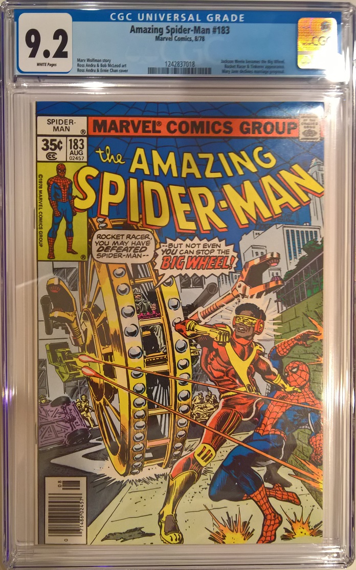Amazing Spider-Man #183 CGC 9.2 w