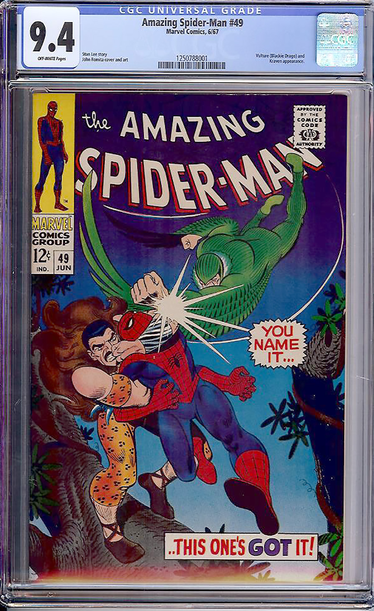 Amazing Spider-Man #49 CGC 9.4 ow