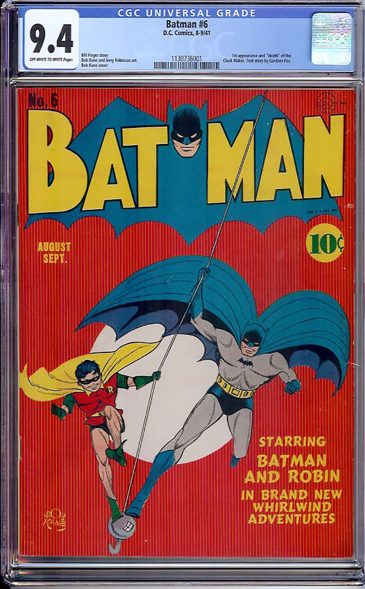 Batman #6 CGC 9.4 ow/w