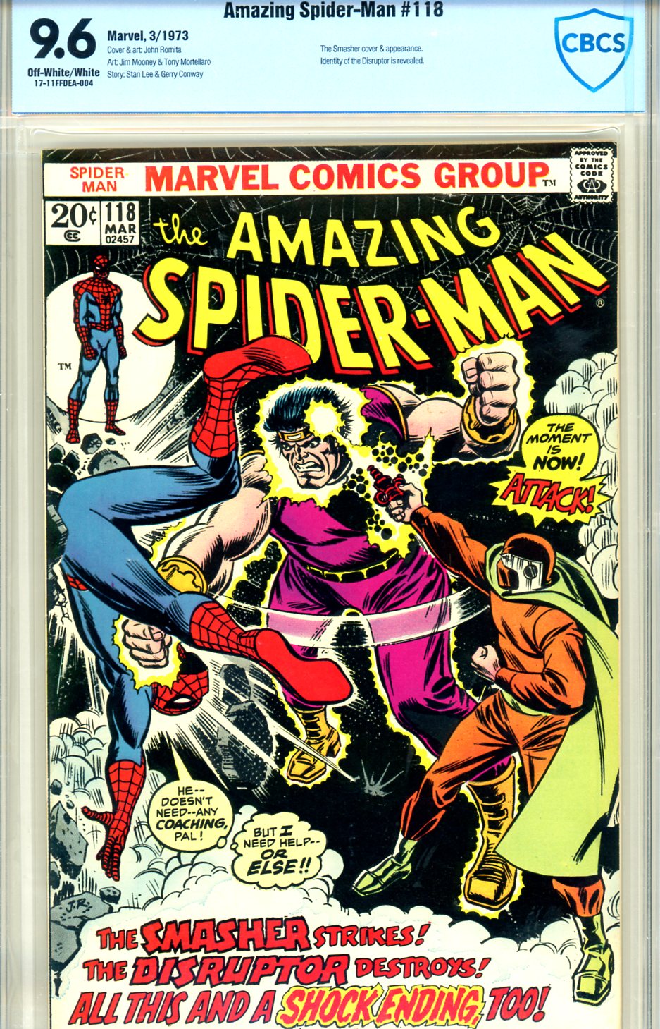 Amazing Spider-Man #118 CBCS 9.6 ow/w