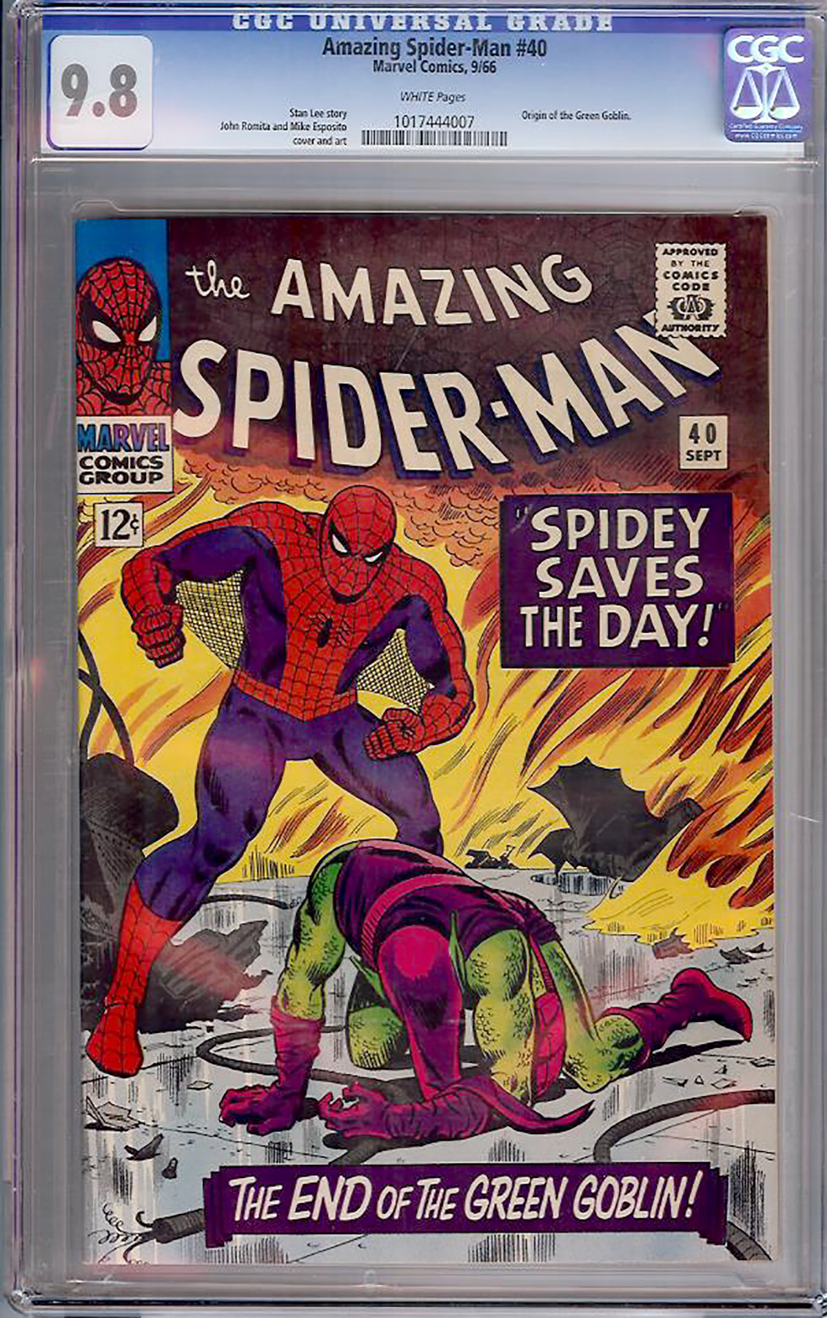 Amazing Spider-Man #40 CGC 9.8 w Bogota