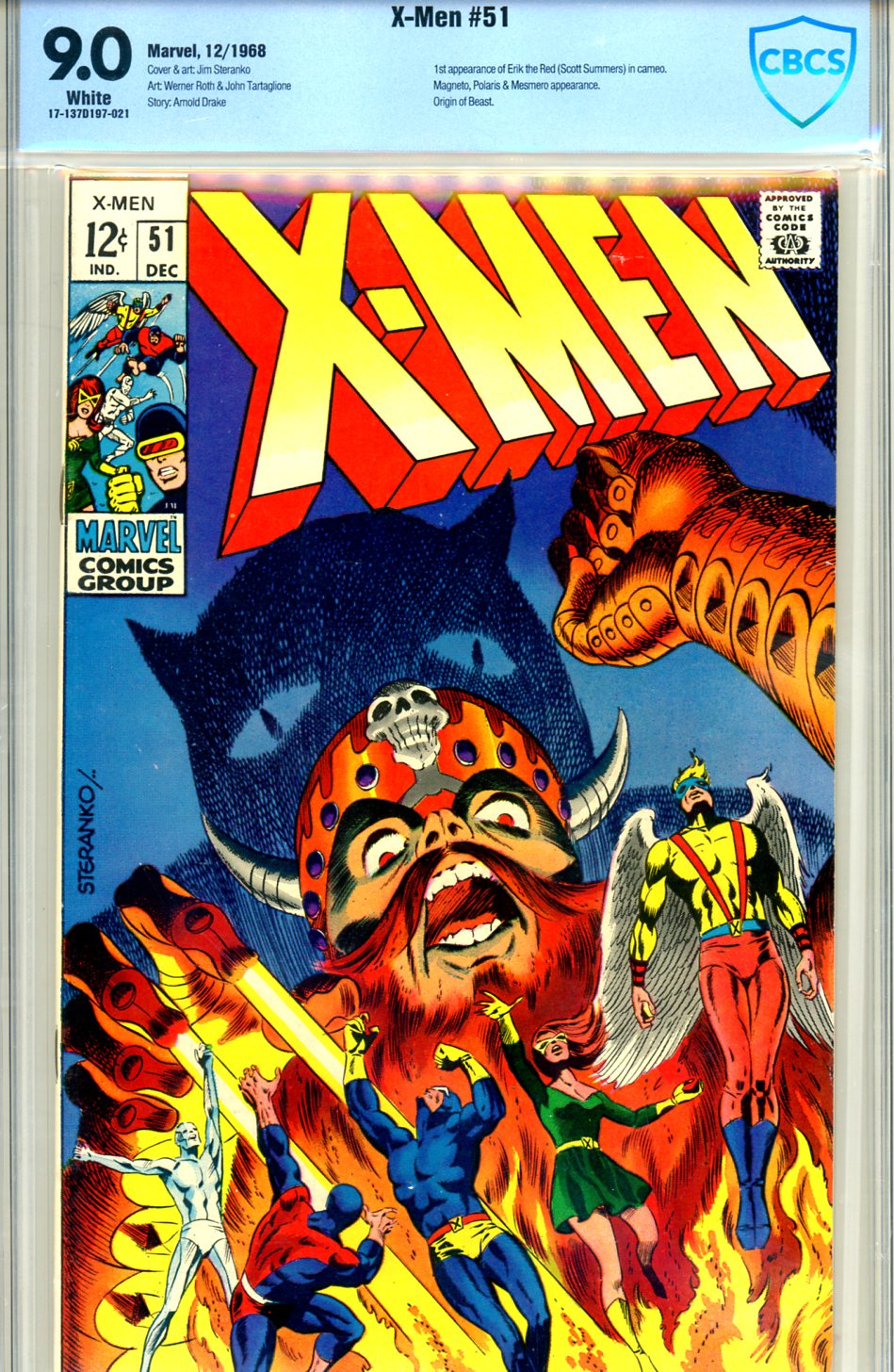 X-Men #51 CBCS 9.0 w