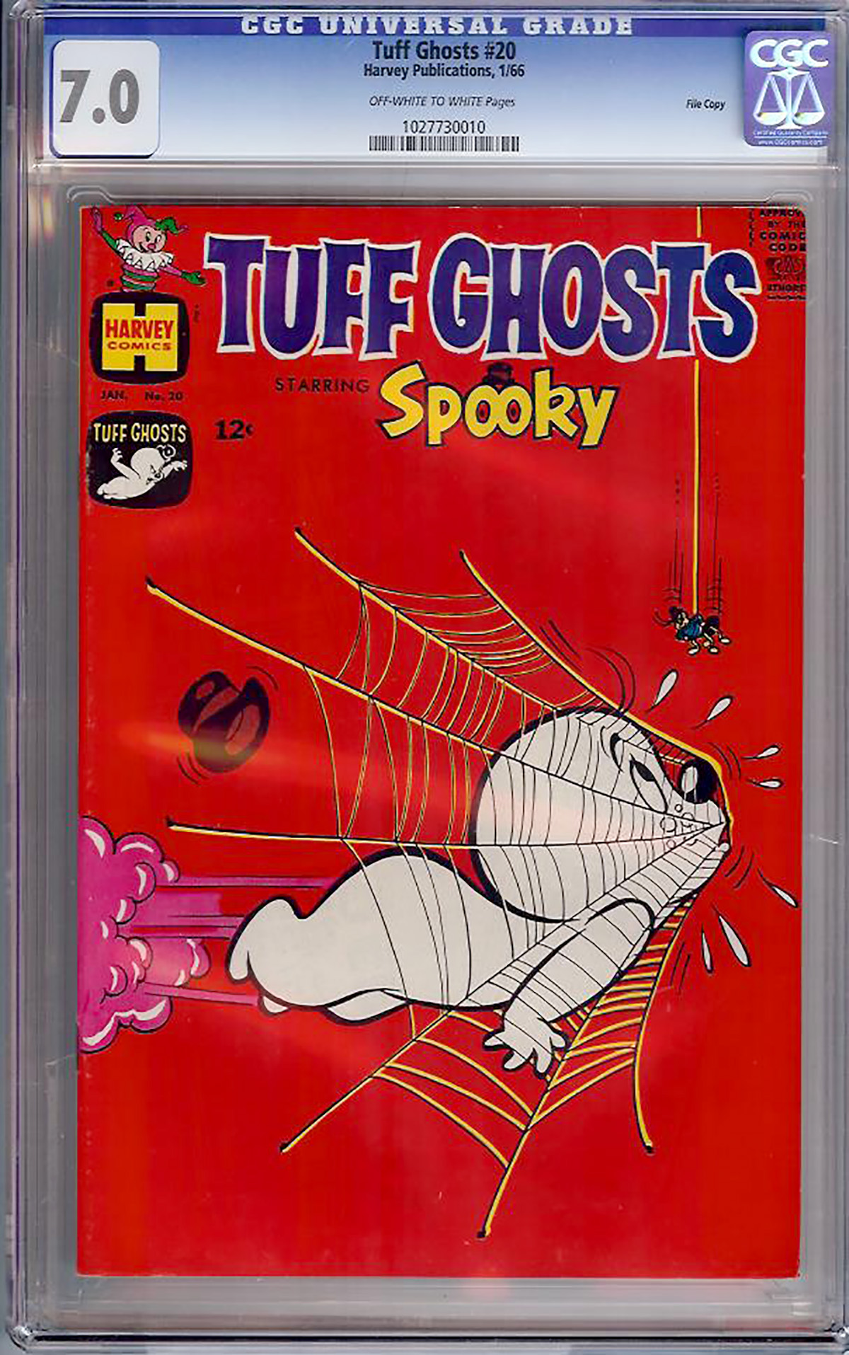 Tuff Ghosts Starring Spooky #20 CGC 7.0 ow/w File Copy
