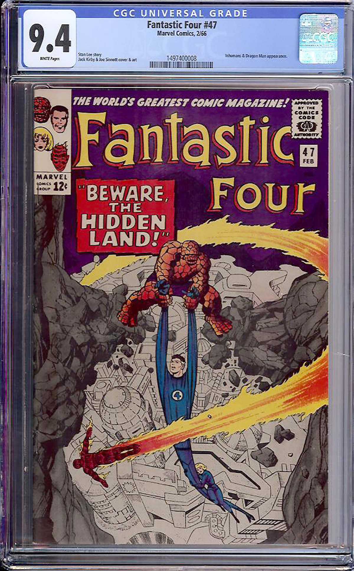 Fantastic Four #47 CGC 9.4 w