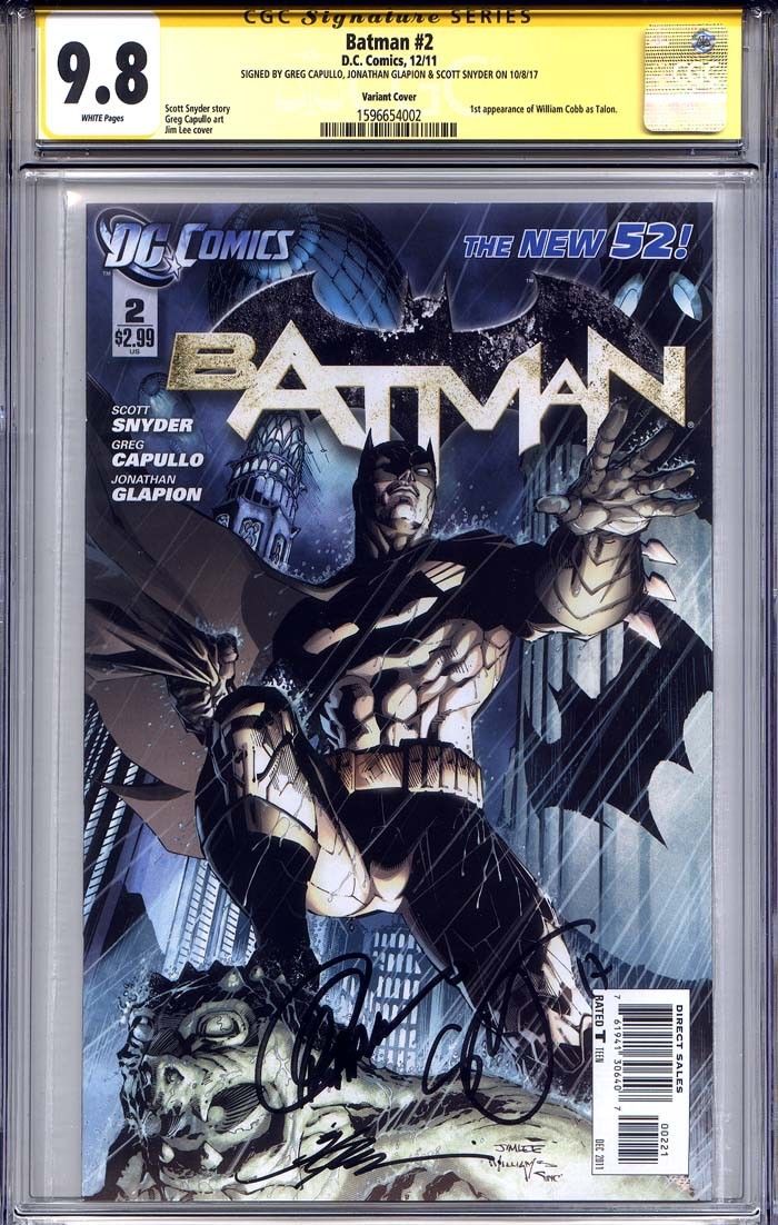 Batman #2 CGC 9.8 w Variant Cover