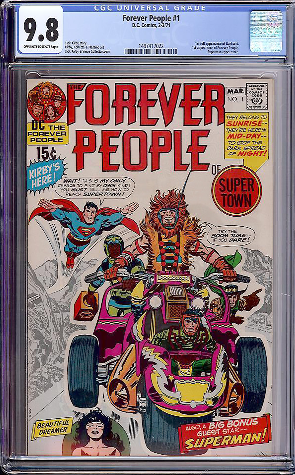 Forever People #1 CGC 9.8 ow/w