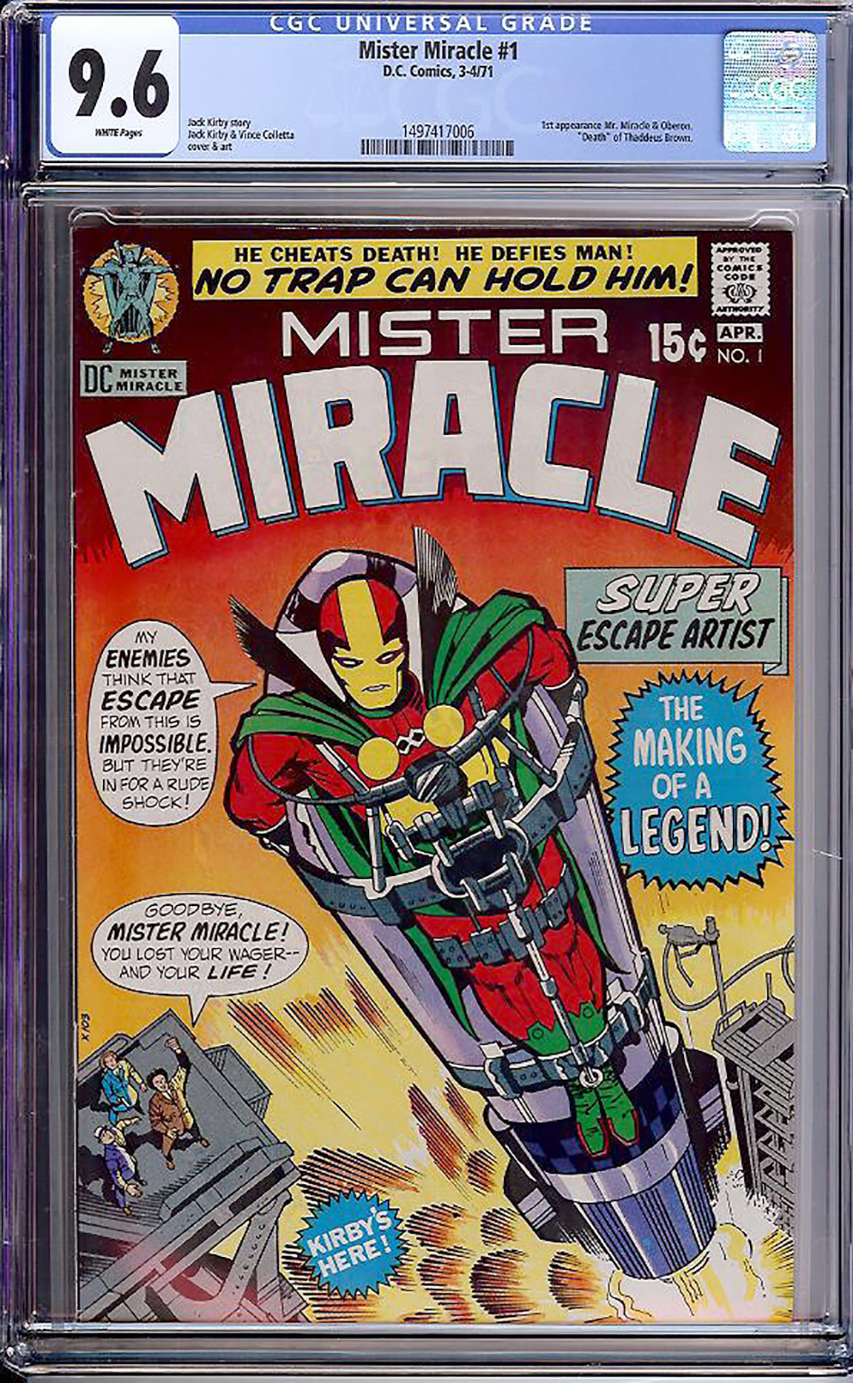 Mister Miracle #1 CGC 9.6 w