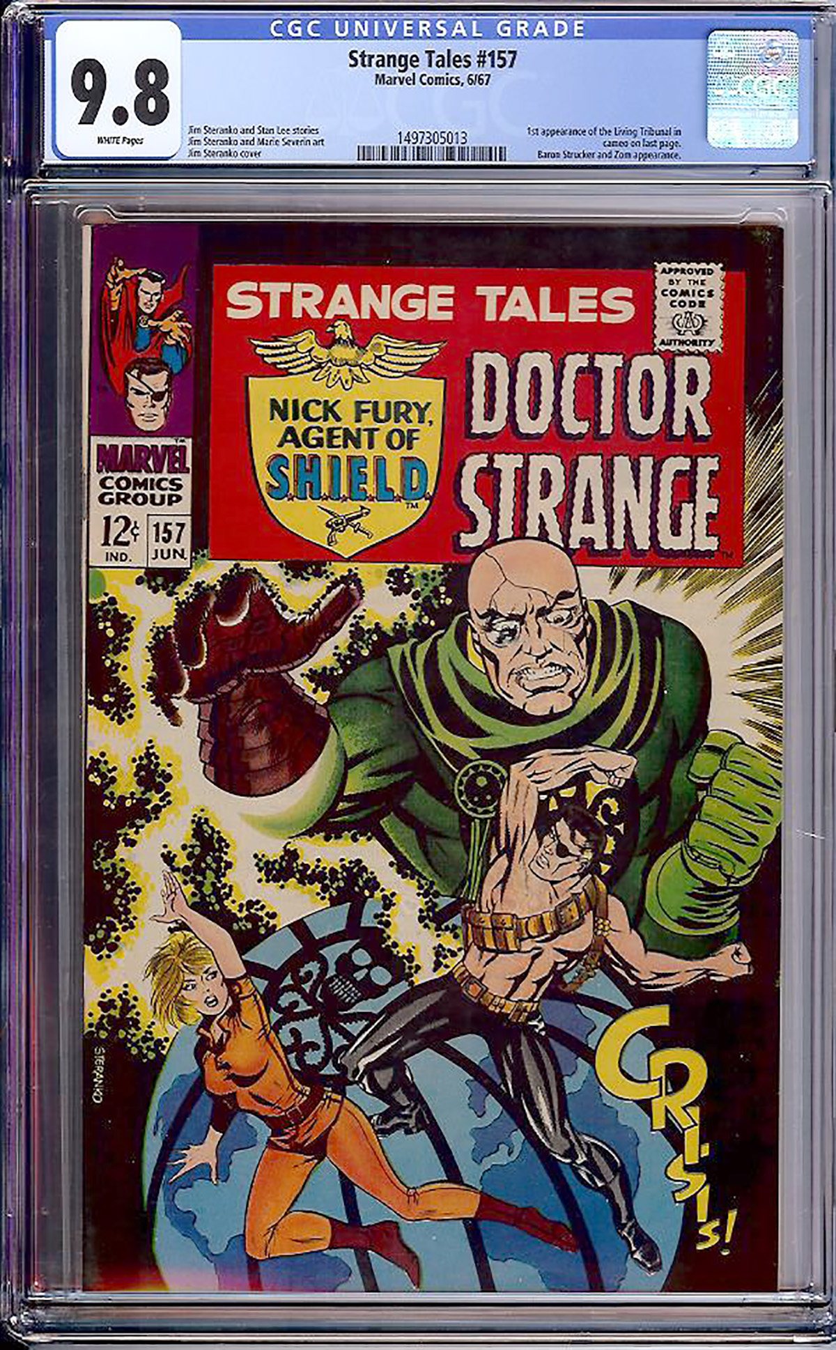 Strange Tales #157 CGC 9.8 w