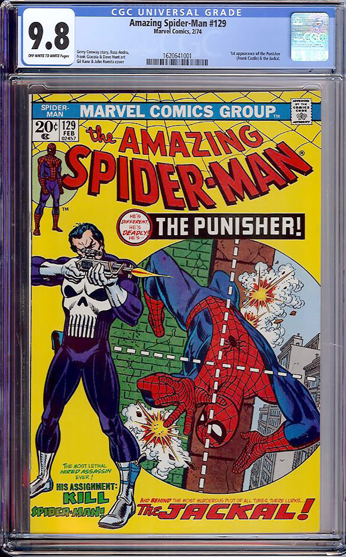 Amazing Spider-Man #129 CGC 9.8 ow/w