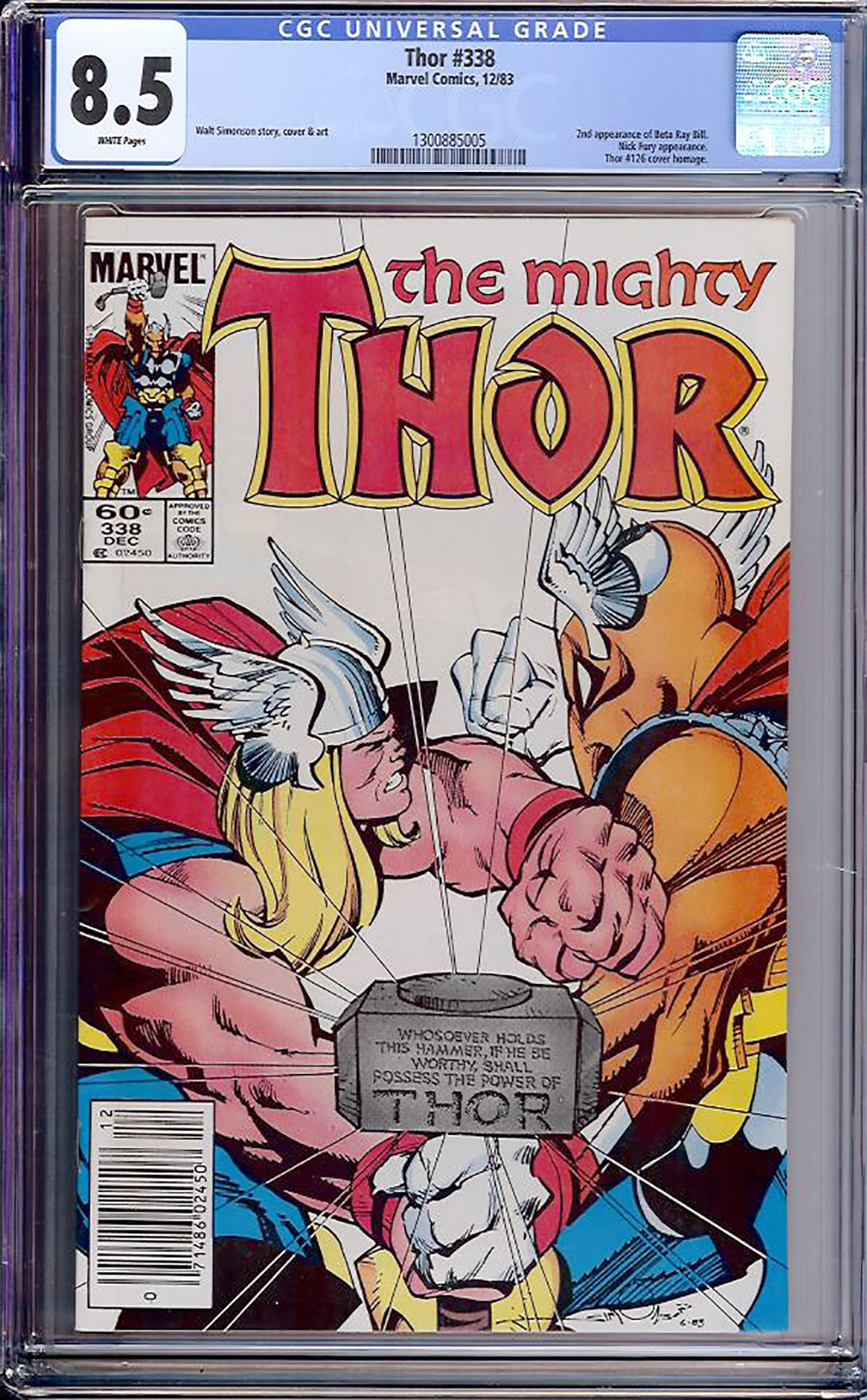 Thor #338 CGC 8.5 w