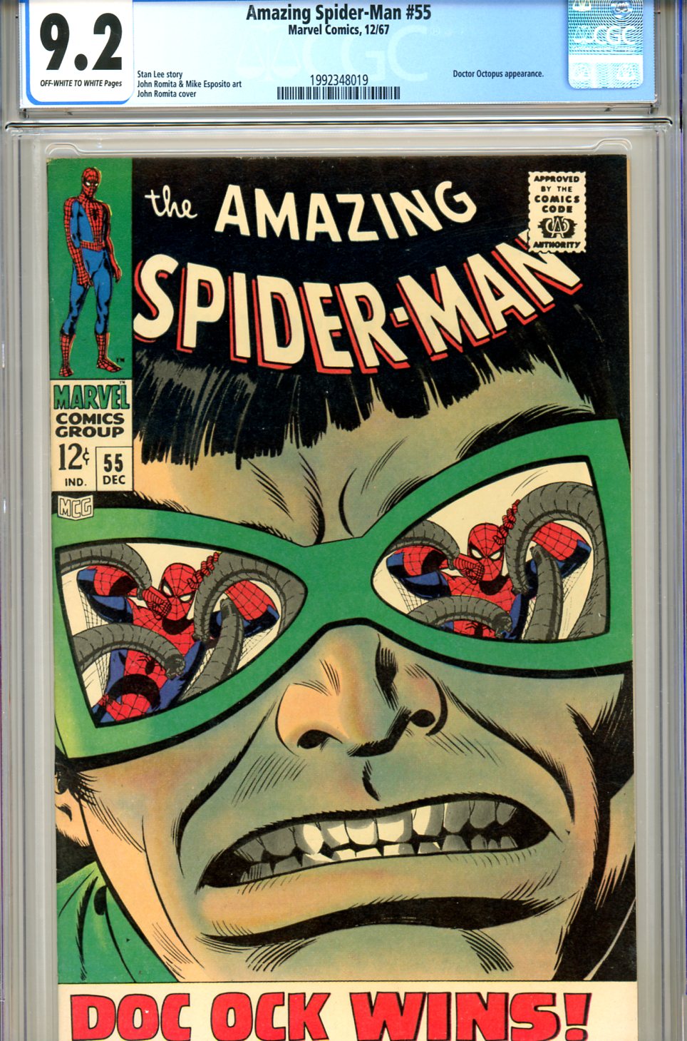 Amazing Spider-Man #55 CGC 9.2 ow/w