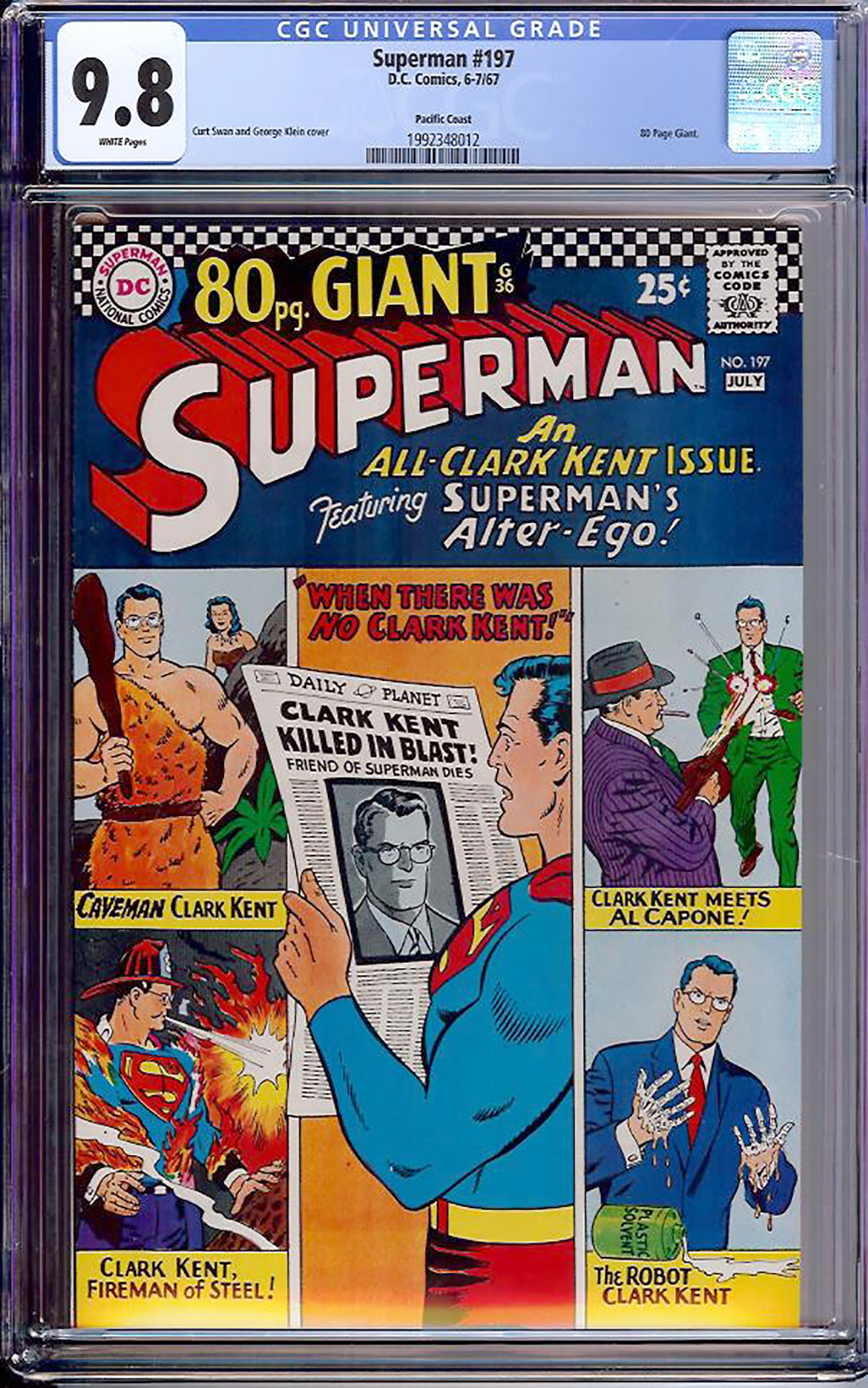 Superman #197 CGC 9.8 w Pacific Coast