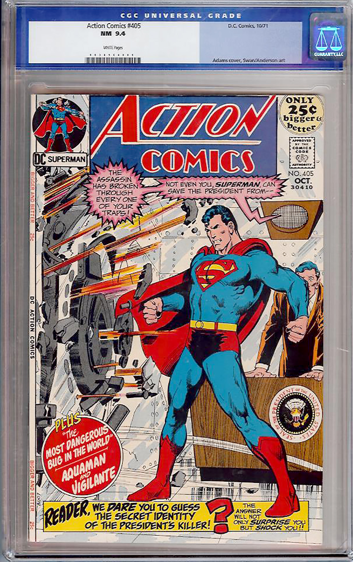 Action Comics #405 CGC 9.4 w