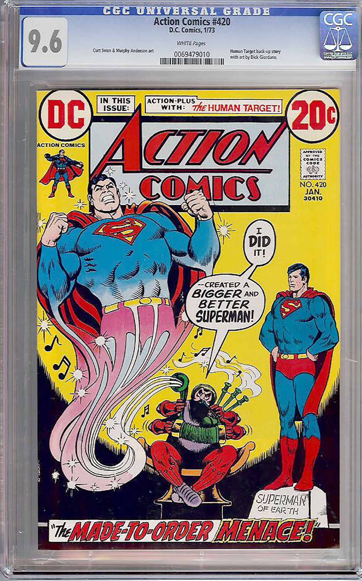 Action Comics #420 CGC 9.6 w