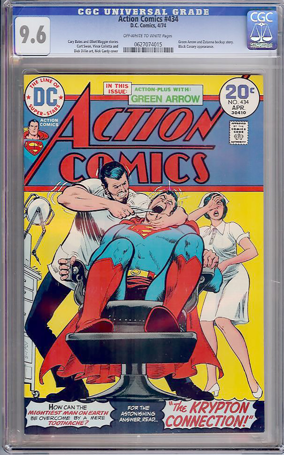 Action Comics #434 CGC 9.6 ow/w