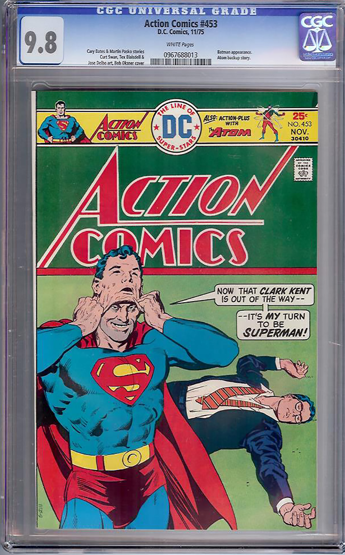 Action Comics #453 CGC 9.8 w David Toth Copy