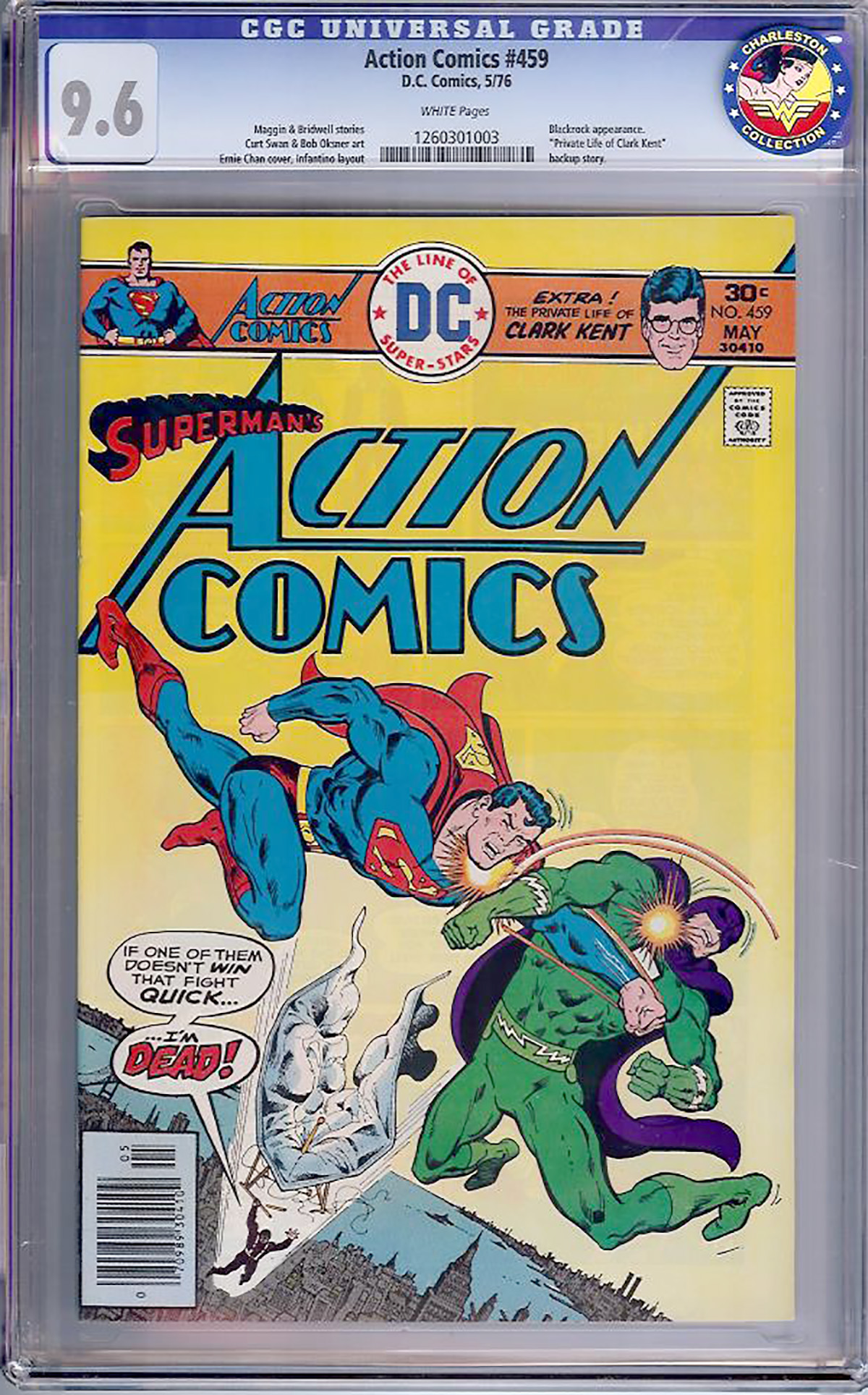 Action Comics #459 CGC 9.6 w Charleston Collection