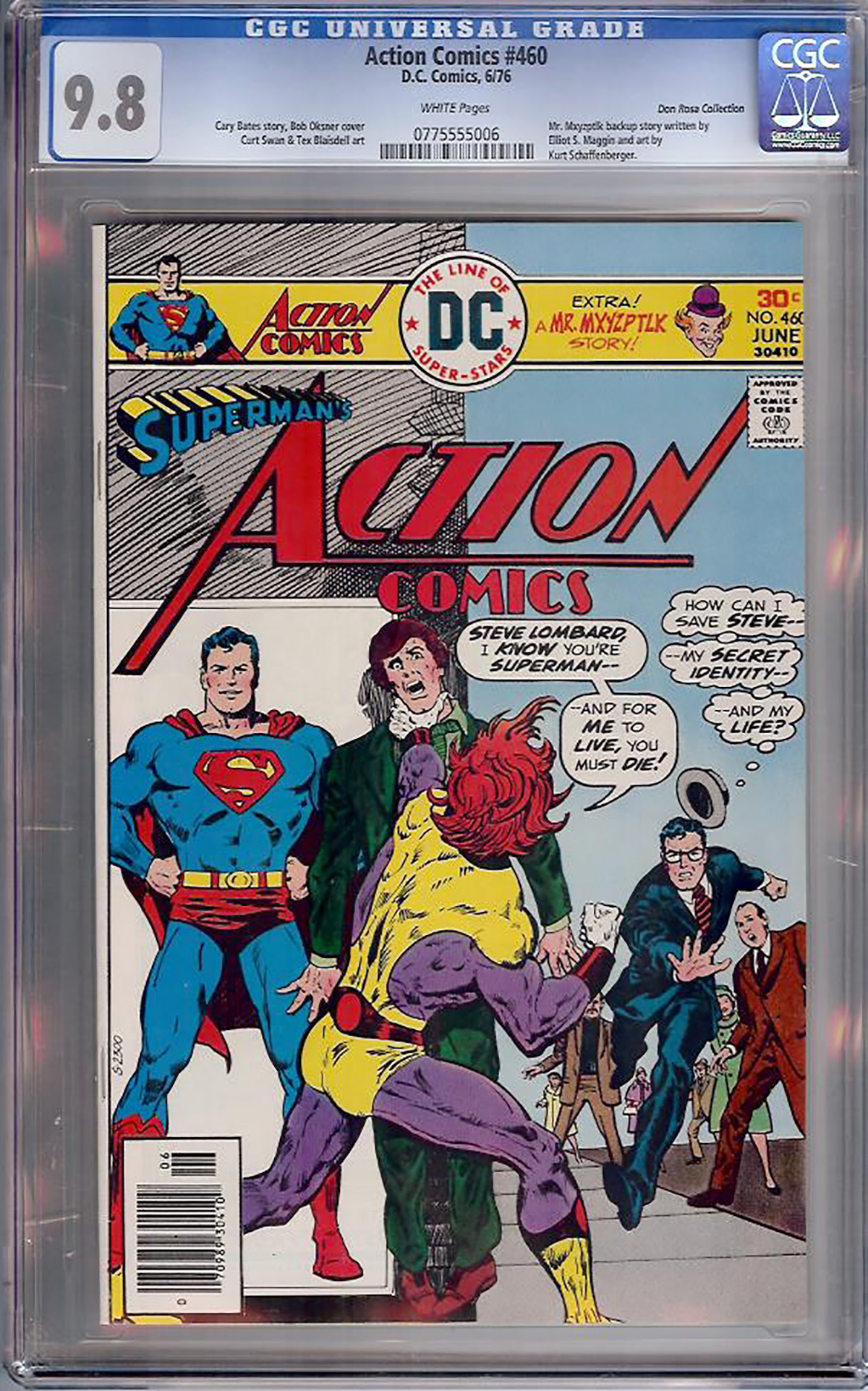 Action Comics #460 CGC 9.8 w Don Rosa Collection