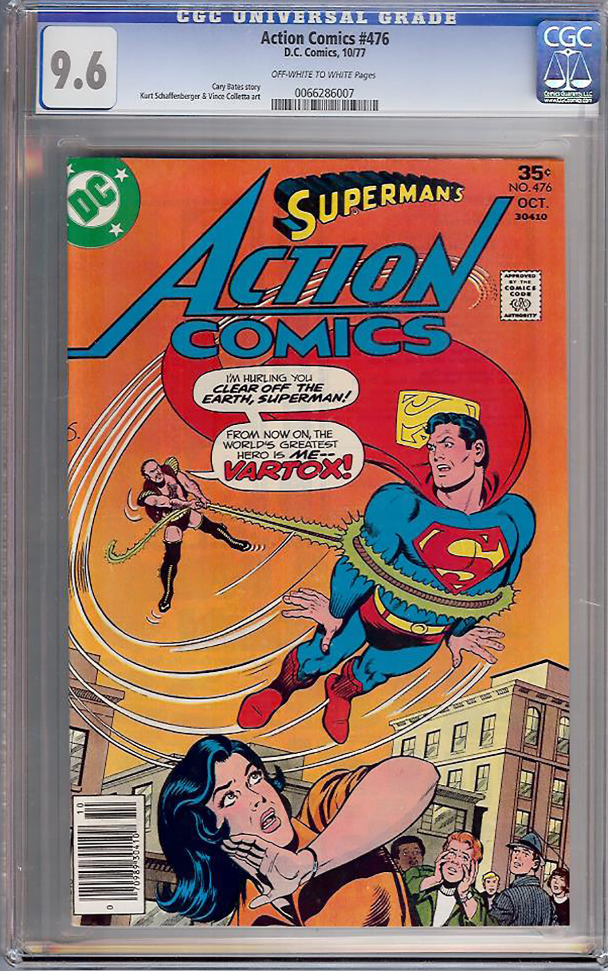 Action Comics #476 CGC 9.6 ow/w