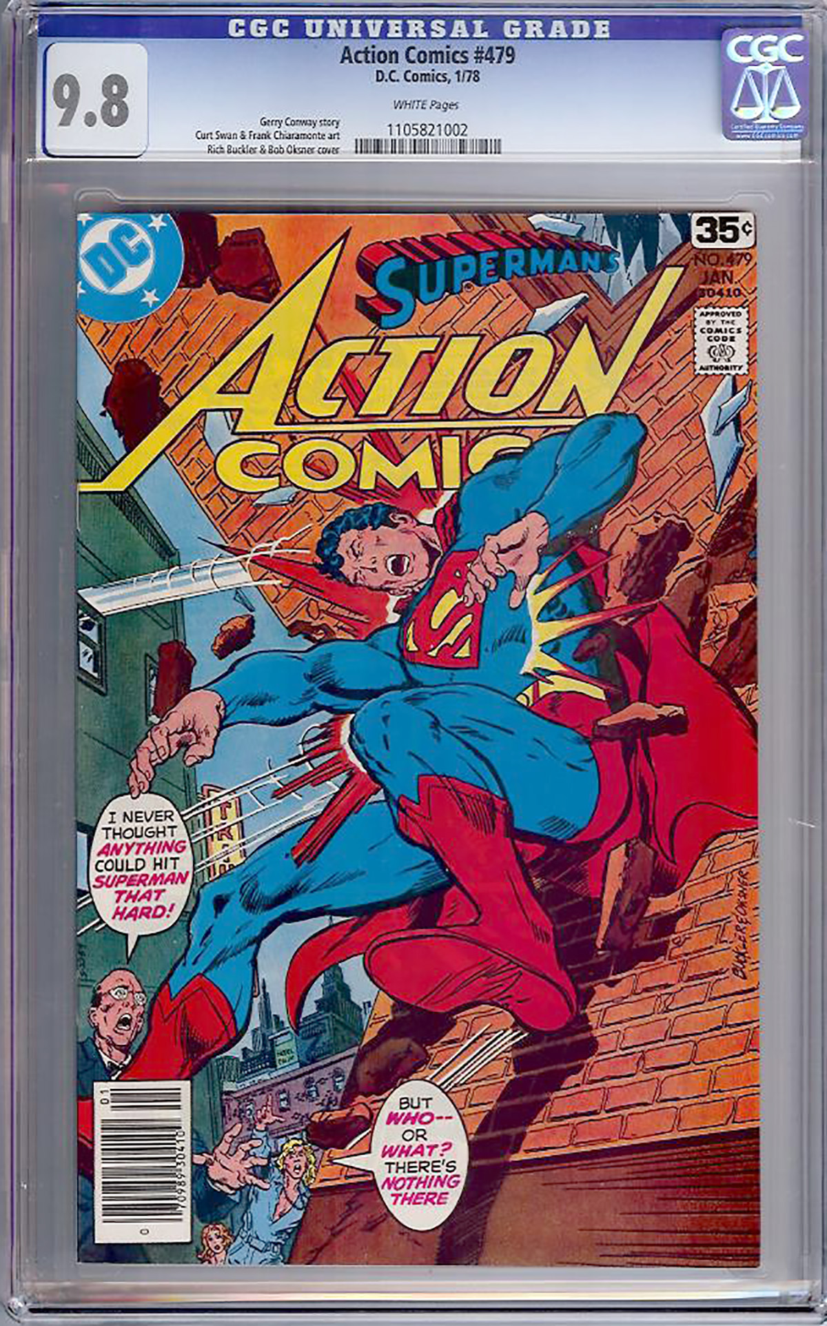 Action Comics #479 CGC 9.8 w